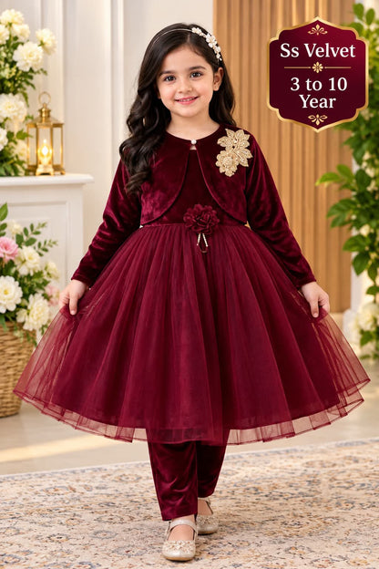 Fancy Velvet Coti Frock