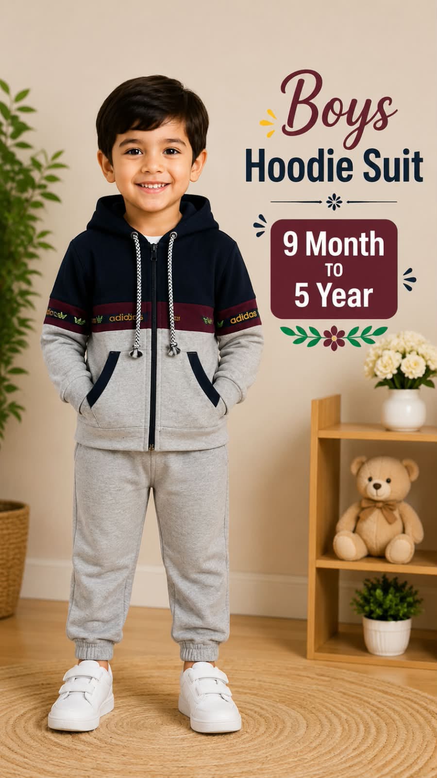 Boys Zipper Hoodie