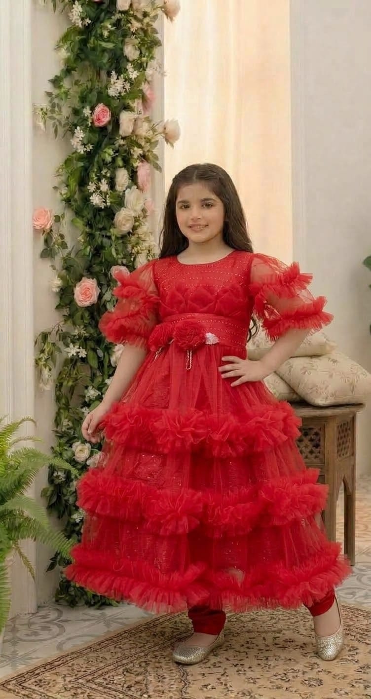 Shadi Fancy Red Frock