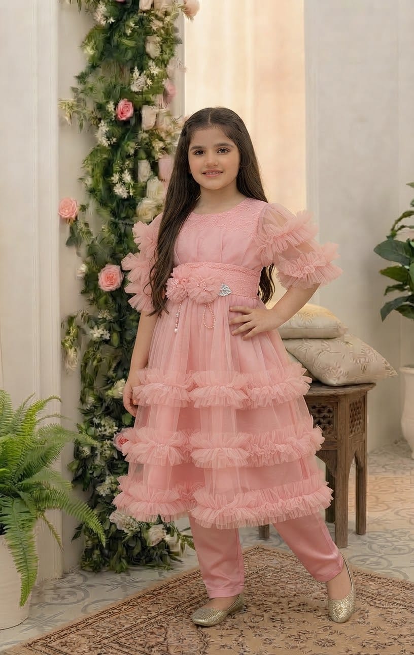 Shadi Fancy Pink Frock